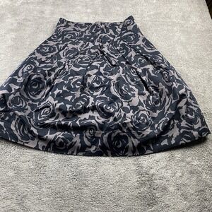 Twenty One Short Skirt Floral Womens XS Black White